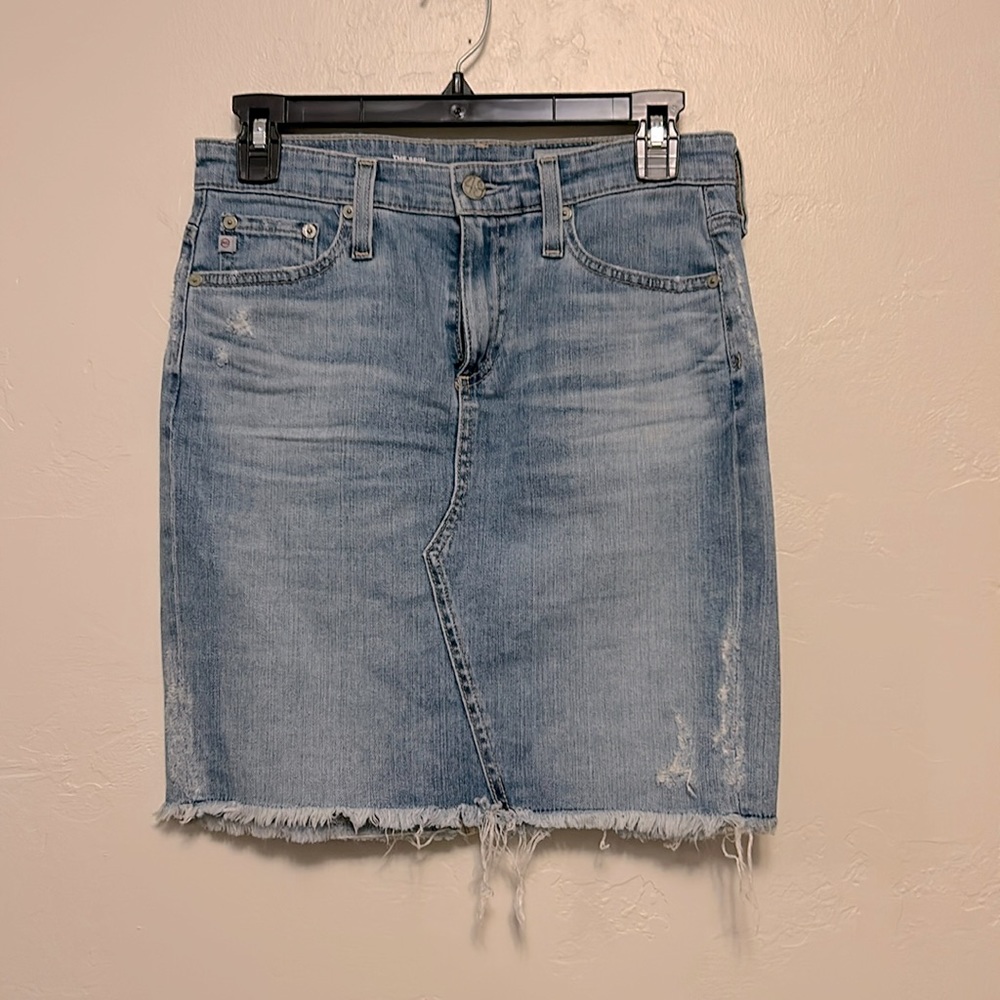 *NWOT* Adriano Goldschmidt distressed denim skirt